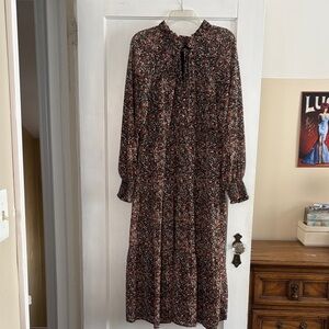 Very J Multicolor Long Sleeve Dress